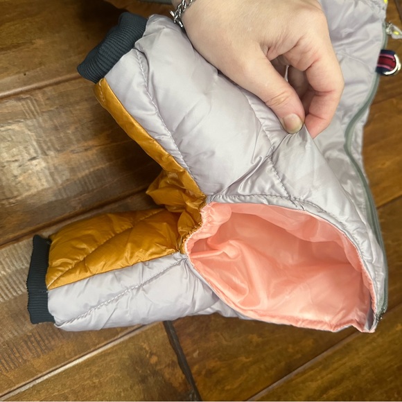 Ruffwear Yellow and Silver Dog Winter Jacket - Picture 2 of 6